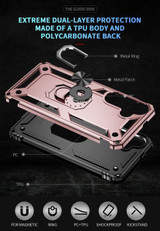 Samsung Galaxy S24      Military Armour Ring Case    RoseGold