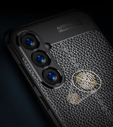 Samsung Galaxy S24+      Leather Texture Case    Navy