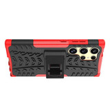 Samsung Galaxy S24Ultra      Heavy Duty Case    Red