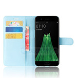 Oppo R11      Pu Wallet Case    [Lightblue]