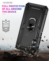 Samsung Galaxy A25 5G      Military Armour Ring Case    Black