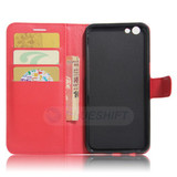 Oppo A77 (2017)      Pu Wallet Case    [Red]