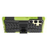 Samsung Galaxy S24Ultra      Heavy Duty Case    Green