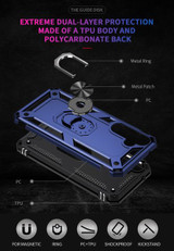 Samsung Galaxy A55 5G      Military Armour Ring Case    Navy