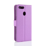 Oppo Ax7      Pu Wallet Case    [Purple]