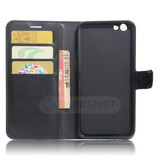 Oppo A77 (2017)      Pu Wallet Case    [Black]