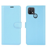 Oppo A15      Pu Wallet Case    [Lightblue]