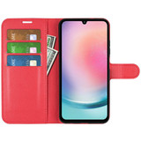 Galaxy A25 5G      Pu Wallet Case    [Red]