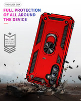 Samsung Galaxy A15      Military Armour Ring Case    Red