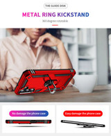 Samsung Galaxy A15      Military Armour Ring Case    Red
