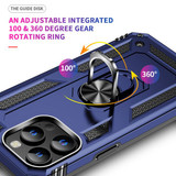 Apple iPhone 15 Pro Max Military Armour Ring Case Navy