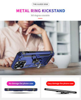 Apple iPhone 15 Pro Max Military Armour Ring Case Navy