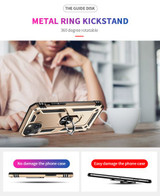 Apple iPhone 15 Military Armour Ring Case Gold