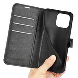 Iphone 14 Pro      Pu Wallet Case    [Black]