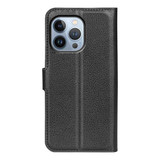 Iphone 14 Pro Max      Pu Wallet Case    [Black]