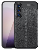 Samsung Galaxy S24+      Leather Texture Case    Black