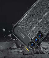 Samsung Galaxy S24+      Leather Texture Case    Black
