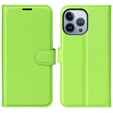 Iphone 14 Pro Max      Pu Wallet Case    [Green]