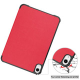 Apple iPad Mini 8.3" 2021 (6th Gen)    Tri-Fold PU Case    Red