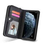 Apple iPhone 13 Pro Zipper Wallet Case Black