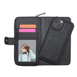 Apple iPhone 13 Zipper Wallet Case Black
