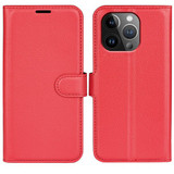 Iphone 15 Pro Max      Pu Wallet Case    [Red]