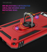 Apple iPhone SE (3nd Gen) Military Armour Ring Case Black