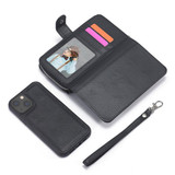Apple iPhone 13 Mini Zipper Wallet Case Black