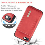 Apple iPhone 7 Magnetic Wallet Red