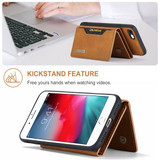 Apple iPhone 7 Magnetic Wallet Brown