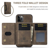 Apple iPhone 11 Pro Max Magnetic Wallet Coffee
