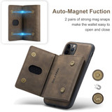 Apple iPhone 11 Pro Max Magnetic Wallet Coffee