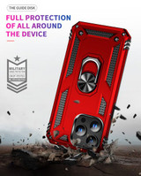 Apple iPhone 15 Pro Military Armour Ring Case Red
