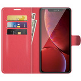 Iphone 13 Pro Max      Pu Wallet Case    [Red]
