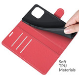 Iphone 13 Pro Max      Pu Wallet Case    [Red]