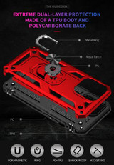 Apple iPhone 13 Pro Military Armour Case Red