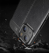 Apple iPhone 13 Leather Texture Case Black