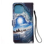 Apple iPhone 13 Designer PU Case SeaWave