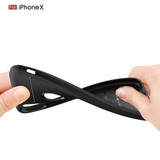 Apple iPhone X/XS Leather Texture Case Red