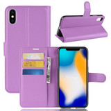 Iphone Xs Max      Pu Wallet Case    [Purple]