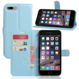 Iphone 7Plus/8Plus      Pu Wallet Case    [Lightblue]