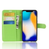Iphone Xs Max      Pu Wallet Case    [Green]