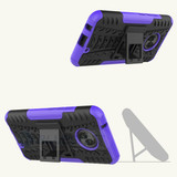 Moto X4 Heavy Duty Case Purple