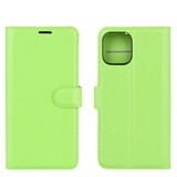 Iphone 12 Mini      Pu Wallet Case    [Green]