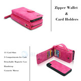 Apple iPhone X/XS Deluxe Zipper Case Rose