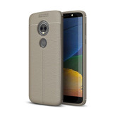 Moto E5/G6Play Leather Texture Case Grey