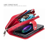 Apple iPhone XS Max Zipper Wallet Case Red