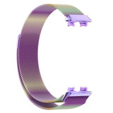 Huawei Band 8      Milanese Loop Strap   Rainbow