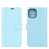 Iphone 12/12 Pro      Pu Wallet Case    [Lightblue]