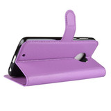 Moto G6      Pu Wallet Case    [Purple]
